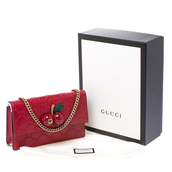 Authentic Gucci Guccissima cherries limited edition bag - Picture 8 of 13